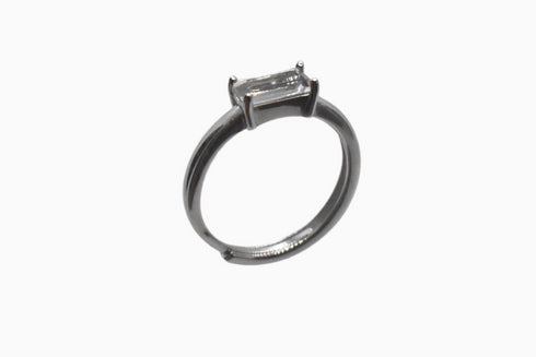 Ameya अमेय | Bergkristall | Ring | Silber | Rhodiniert